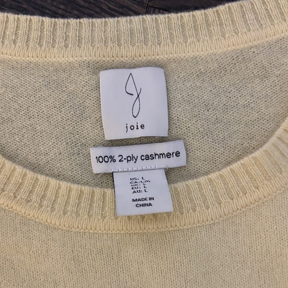 Joie Yellow Short Sleeve Sweater - Picture 2 of 4
